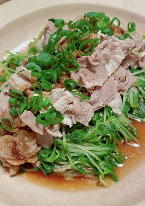 豆苗豚しゃぶ♪-レシピのメイン写真