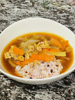 野菜シャキッとさっぱりカレー中華丼♪-レシピのメイン写真