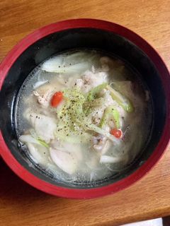 風邪撃退!かんたん参鶏湯風スープ-レシピのメイン写真