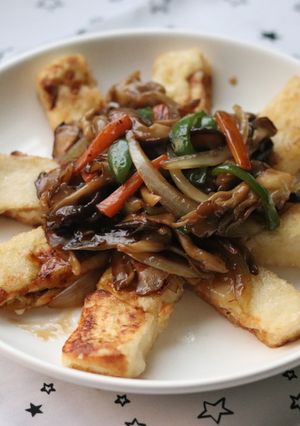 きのこたっぷり中華風あんかけ豆腐♪-レシピのメイン写真