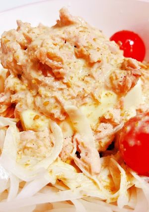 激うま♡ツナとお豆腐のゴマドレ大根サラダ-レシピのメイン写真