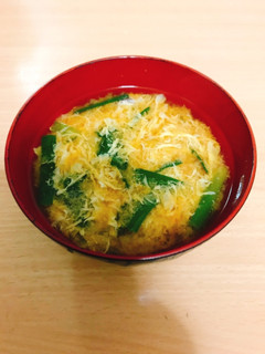 ニラ玉味噌汁-レシピのメイン写真