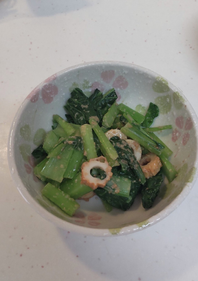 ほうれん草と竹輪の和え物-レシピのメイン写真