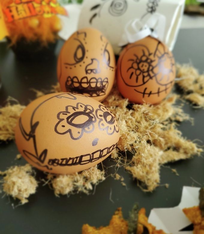 簡単にエッグアート 卵の遊び by ハント☆ 【クックパッド】 簡単