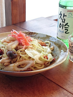 おうち居酒屋★ツマミ専用ちくわ塩焼きそば-レシピのメイン写真