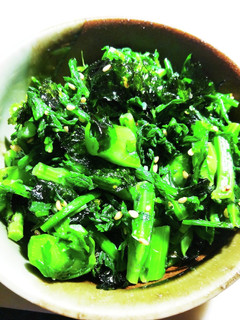 食べるかぜ薬【春菊のナムル】-レシピのメイン写真