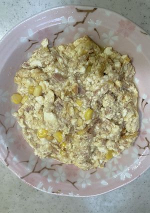 【包丁いらず】＊ツナ豆腐の炒り卵＊-レシピのメイン写真