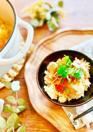 甘塩鮭で簡単♡はらこ飯-レシピのメイン写真
