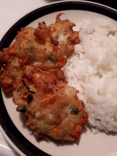 山芋とシーフードの落とし揚げ-レシピのメイン写真