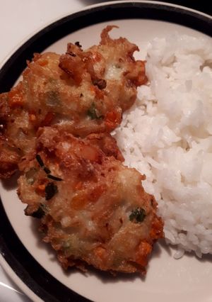 山芋とシーフードの落とし揚げ-レシピのメイン写真
