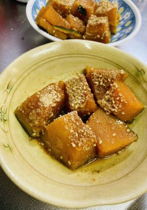 かぼちゃのごま煮-レシピのメイン写真