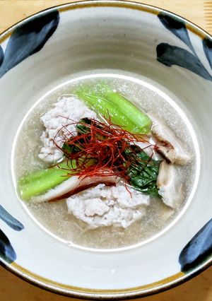 レンコンと鶏のつみれ汁-レシピのメイン写真