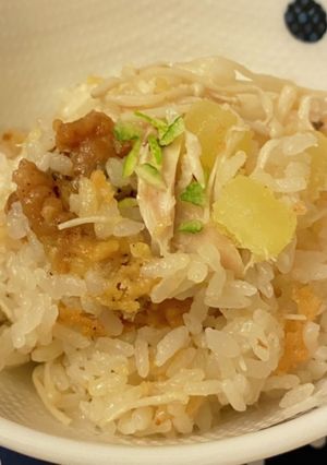 KFCのチキンで♡ゆず風味炊き込みご飯-レシピのメイン写真