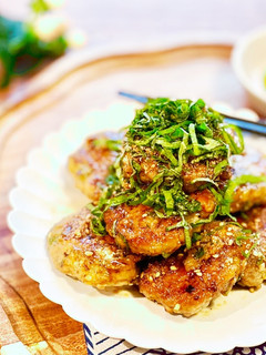 蓮根と椎茸の鶏つくね-レシピのメイン写真