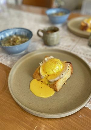 シフォンケーキでエッグベネディクト-レシピのメイン写真