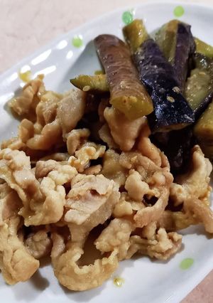 簡単☆豚肉と茄子のごま味噌炒め-レシピのメイン写真