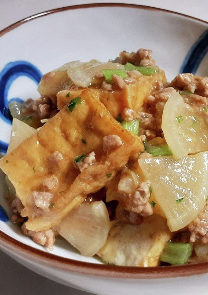 豚ひき厚揚げ大根あっさり煮☆優しい味副菜-レシピのメイン写真