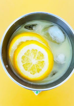 シークワーサーと檸檬の蜂蜜漬けの水割り-レシピのメイン写真