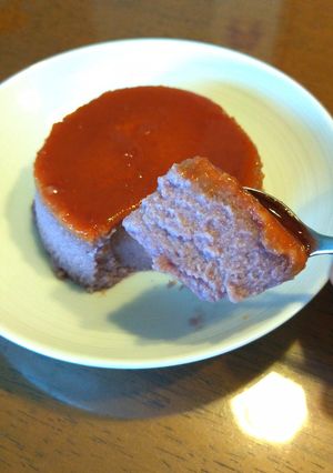 紫いもの焼きプリン-レシピのメイン写真