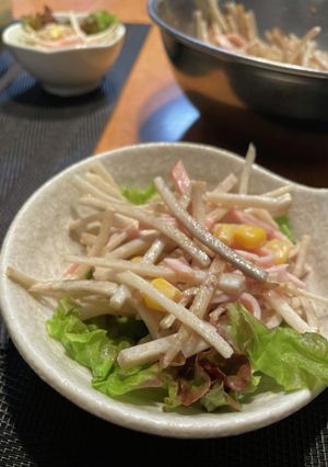 ハムとコーンのごぼうサラダ-レシピのメイン写真