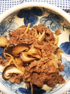 牛肉ときのこのしぐれ煮風-レシピのメイン写真