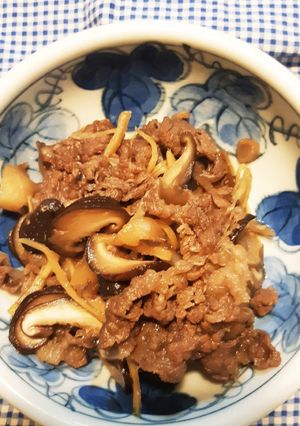 牛肉ときのこのしぐれ煮風-レシピのメイン写真