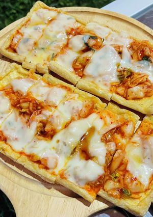油揚げとキムチとチーズ 揚げキムチーズ-レシピのメイン写真