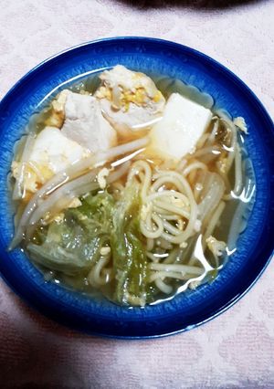 糖質0麺とレタス鍋。-レシピのメイン写真