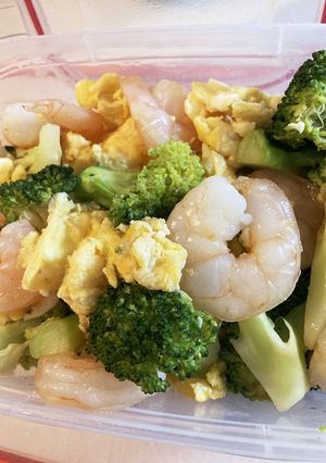 筋肉中華　えびブロッコリー卵炒め-レシピのメイン写真