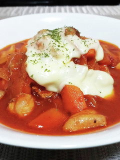 超簡単!鶏もも肉ときのこのトマトソース!-レシピのメイン写真