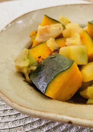 ピリっと美味しい♡ザーサイかぼちゃ-レシピのメイン写真