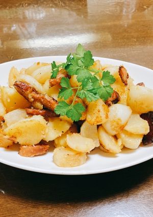 カブとジャガイモのベーコン炒め-レシピのメイン写真