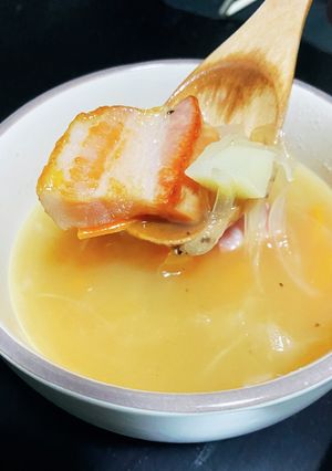 麻雀牌ベーコンコンソメスープ-レシピのメイン写真