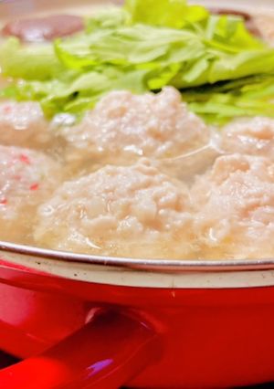 柚子胡椒香るフワッちゅる鶏団子♡水炊き♡-レシピのメイン写真
