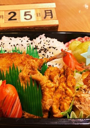 2021.10/25 中学生男子お弁当-レシピのメイン写真