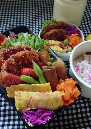 ❜21/10/25 ハムカツ弁当-レシピのメイン写真