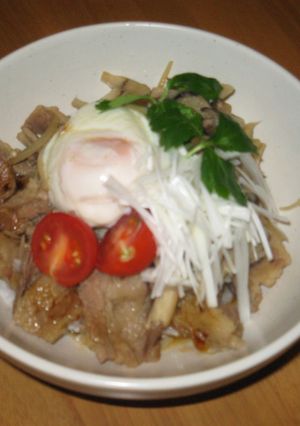 たっぷりキノコで豚丼♪-レシピのメイン写真