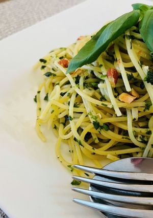 大葉大量消費♡バジルと大葉のパスタ-レシピのメイン写真