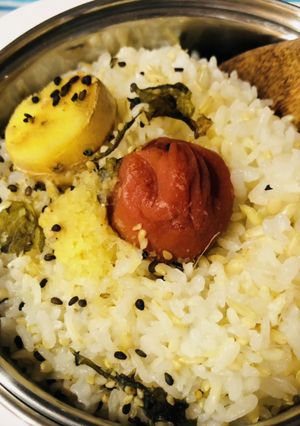 梅干しと生姜の炊き込みご飯　良い香り♡-レシピのメイン写真