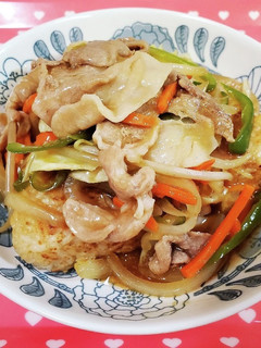 おこげ風♪焼おにぎりの中華あんかけ-レシピのメイン写真