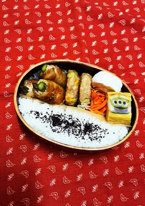 アスパラ肉巻きとつみれ弁当-レシピのメイン写真