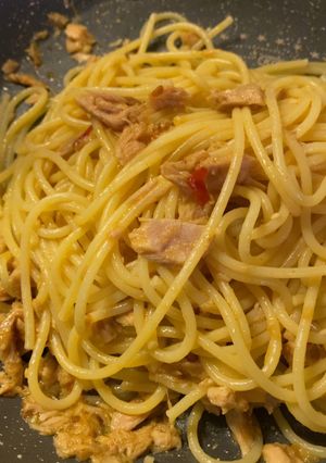 【超簡単】ペペロンチーノ風ツナパスタ-レシピのメイン写真