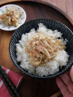 レンジで2分!えのきとたらこの佃煮風-レシピのメイン写真