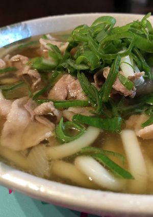 あったかネギ豚うどん-レシピのメイン写真