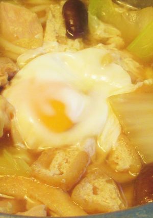 〖 鶏もも肉と白菜の鍋焼きうどん 〗-レシピのメイン写真