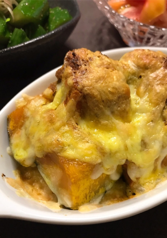 かぼちゃのカレーマヨチーズ焼き-レシピのメイン写真