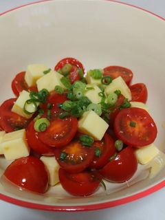 簡単!美味♪トマトとチーズの和風サラダ♪-レシピのメイン写真