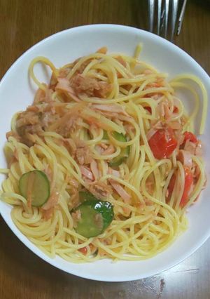 焼きうどん風パスタ-レシピのメイン写真