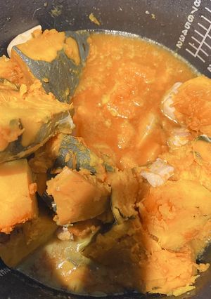 ●かぼちゃの鶏そぼろ煮-レシピのメイン写真