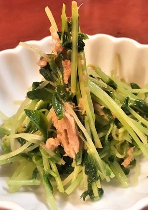 豆苗のシーチキン炒め-レシピのメイン写真